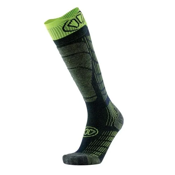 Sidas Ski Comfort Black Yellow Ski Socks