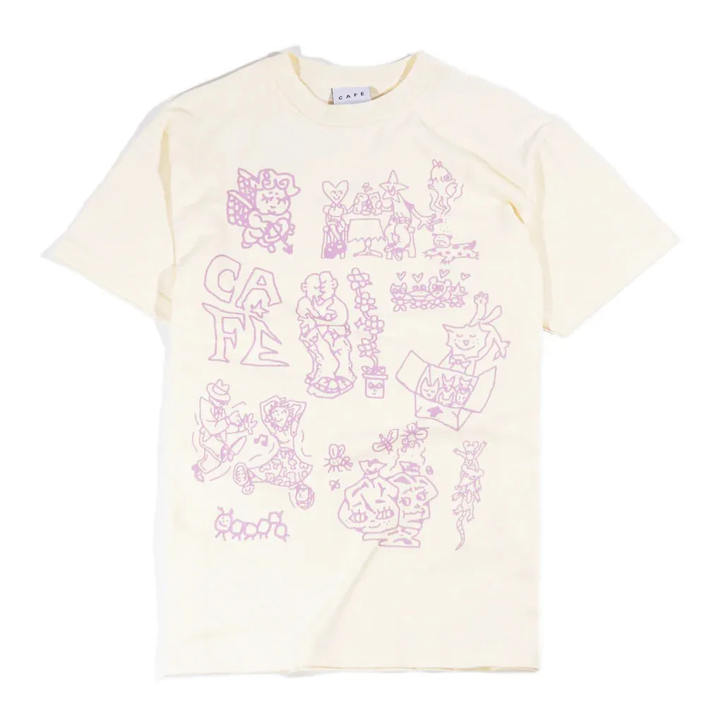 Skateboard Cafe Ethan T-Shirt Cream