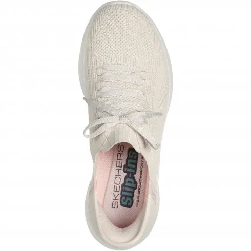 Skechers Ultra Flex 3.0 - Brilliant | Natural | Womens Slip Ins Trainers