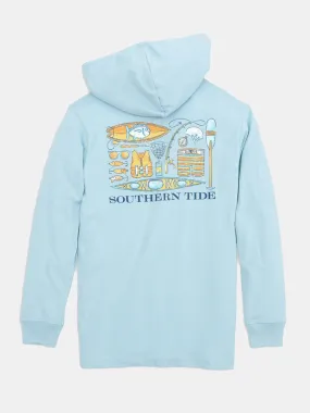     SOUTHERN TIDE  Boys' Watersport Icons Hoodie T-Shirt    