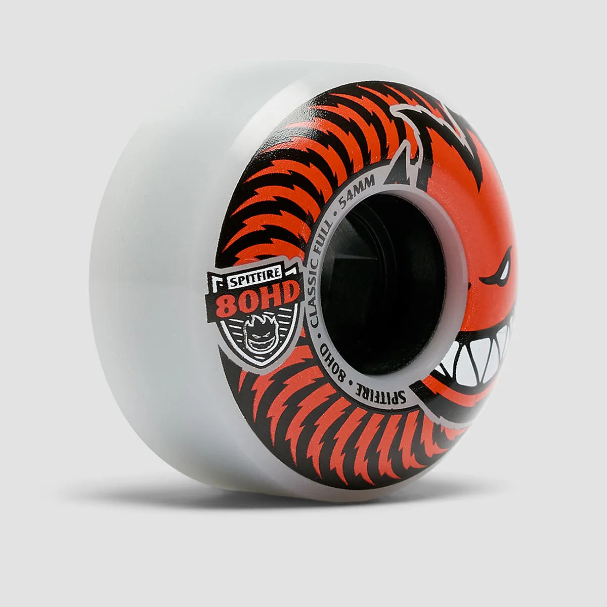 Spitfire Classic Full 80HD Soft Skateboard Wheels Clear/Red 54mm