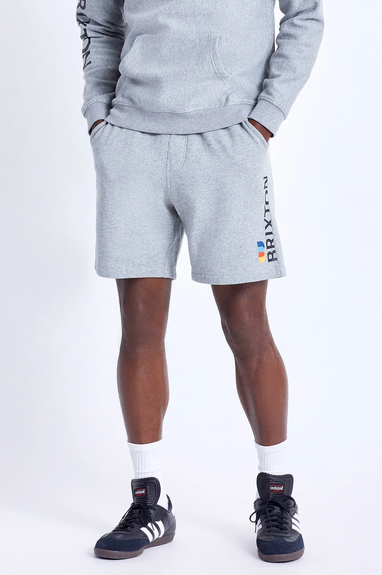 Stem Fleece Utility Short - Heather Grey