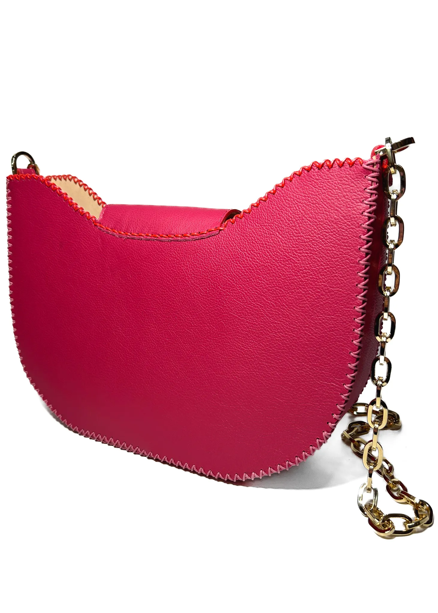 strawberry vine bag in raspberry