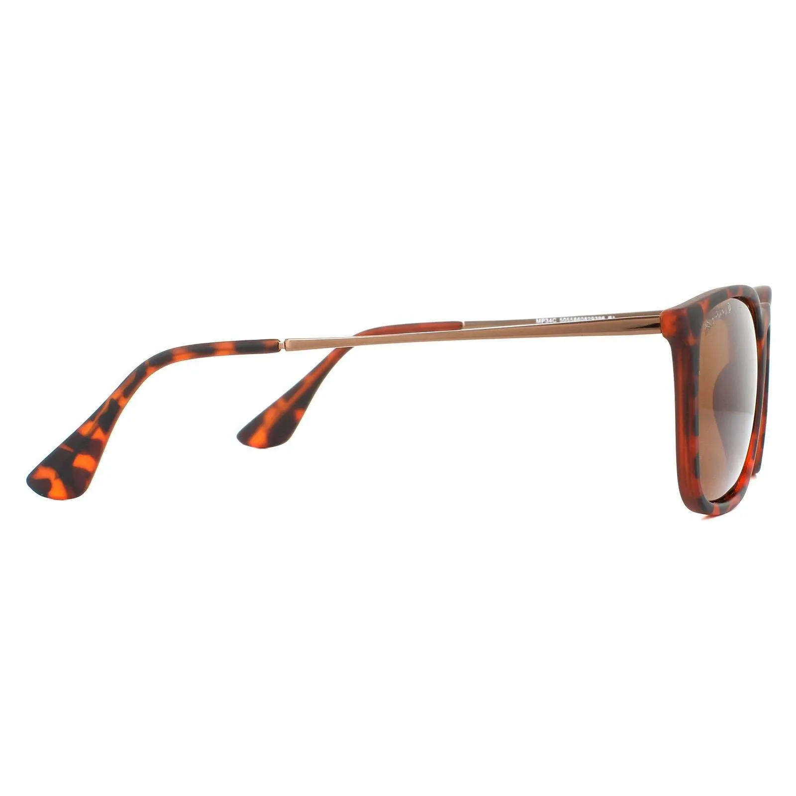 Sunglasses | Rectangle Brown Turtle Rubbertouch Brown Polarized Sunglasses | montana