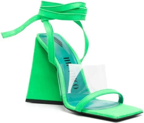 The Attico Isa open-toe sandals Green