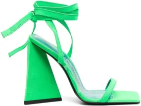 The Attico Isa open-toe sandals Green