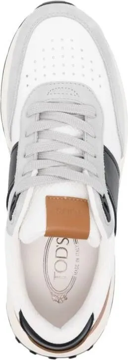 Tod's panelled leather sneakers White