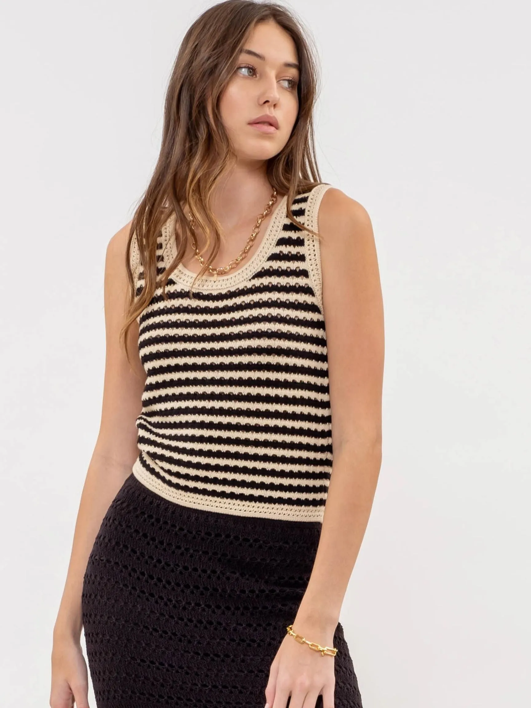 Topanga Girl Crochet Tank