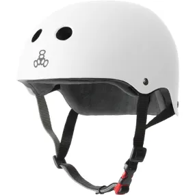 Triple 8 White Rubber Helmet LG