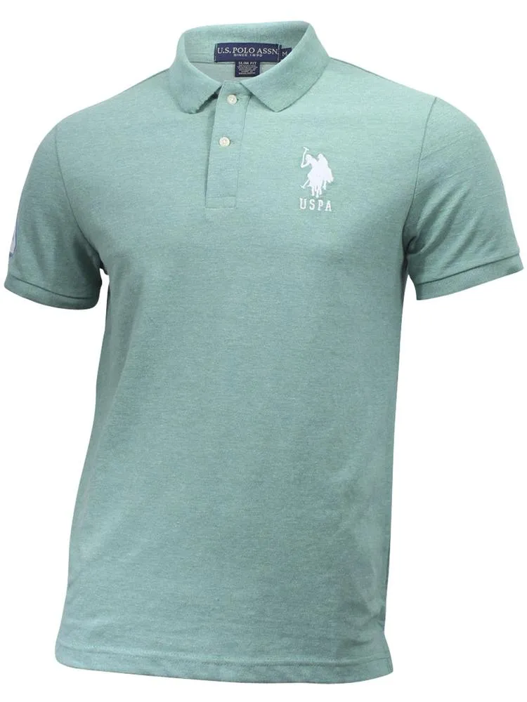 U.S. Polo Association Men's Short Sleeve Slim Fit Pique Polo Shirt