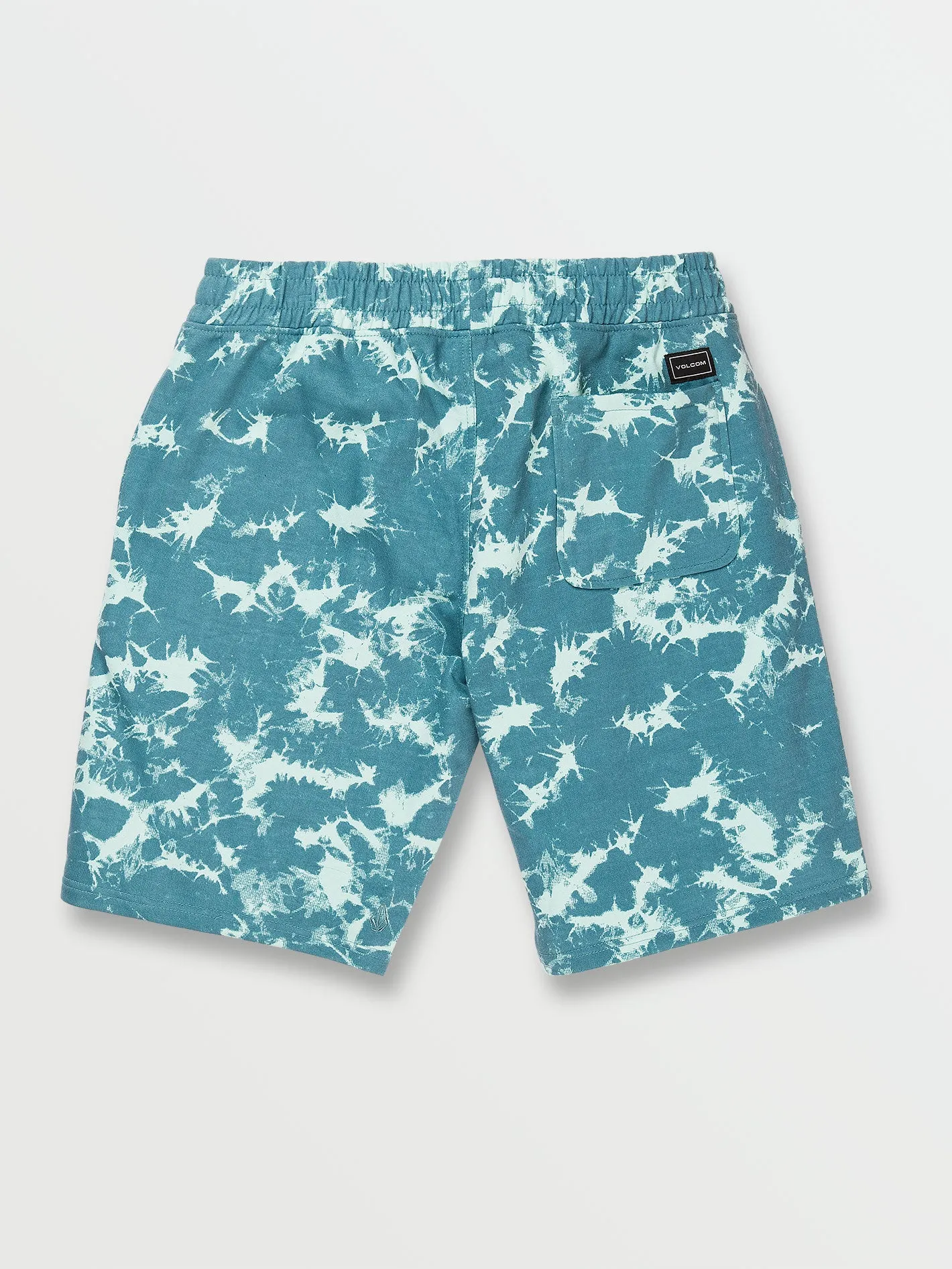 Vamo Elastic Waist Fleece Shorts - Chlorine