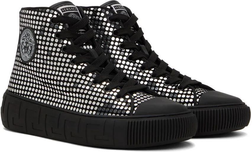 Versace Black Greca Sneakers