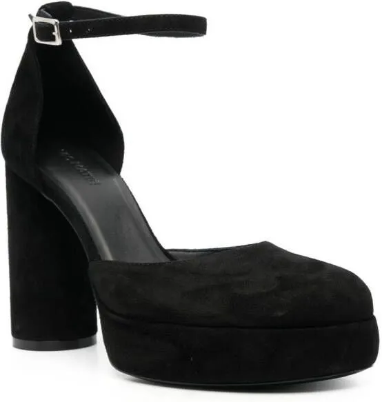 Vic Matie 105mm heeled suede sandals Black