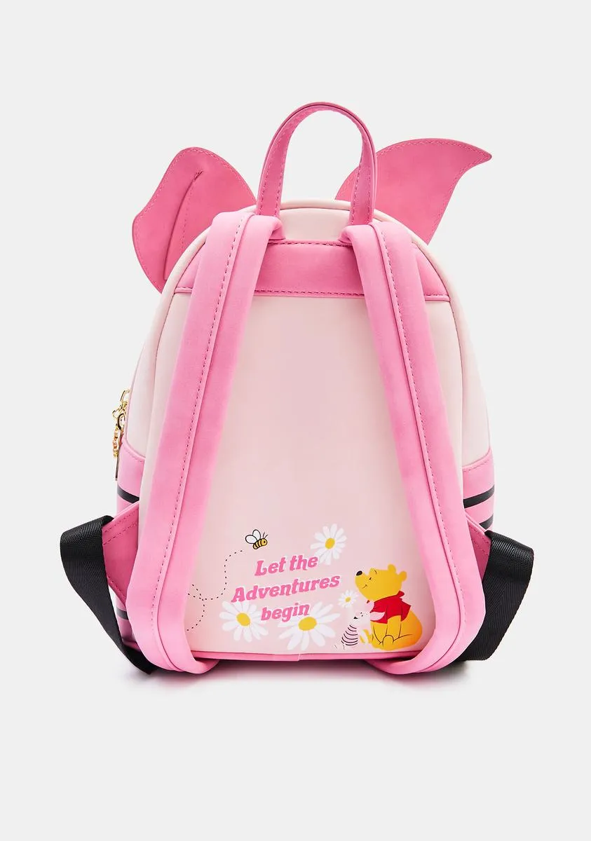 Winnie The Pooh Piglet Cosplay Mini Backpack-