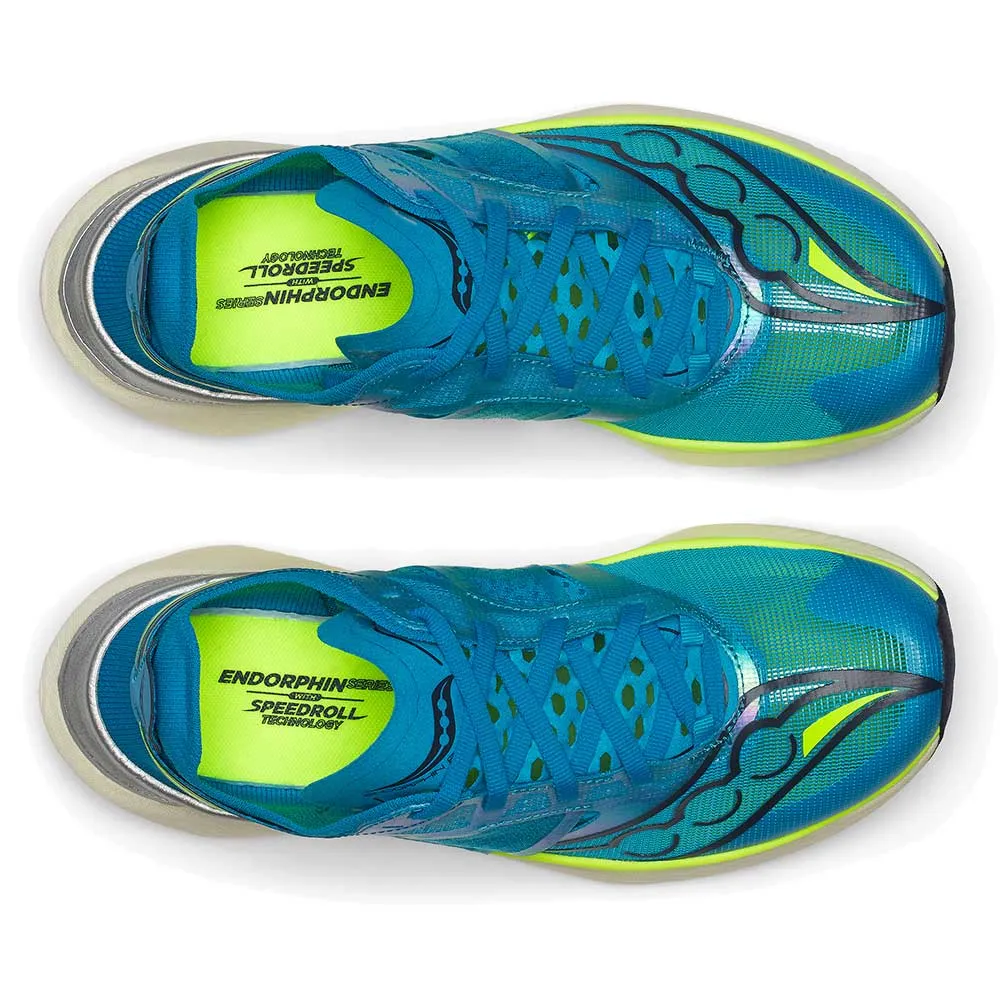 Women's Endorphin Elite Running Shoe - ViZiBlue/Citron - Regular (B)