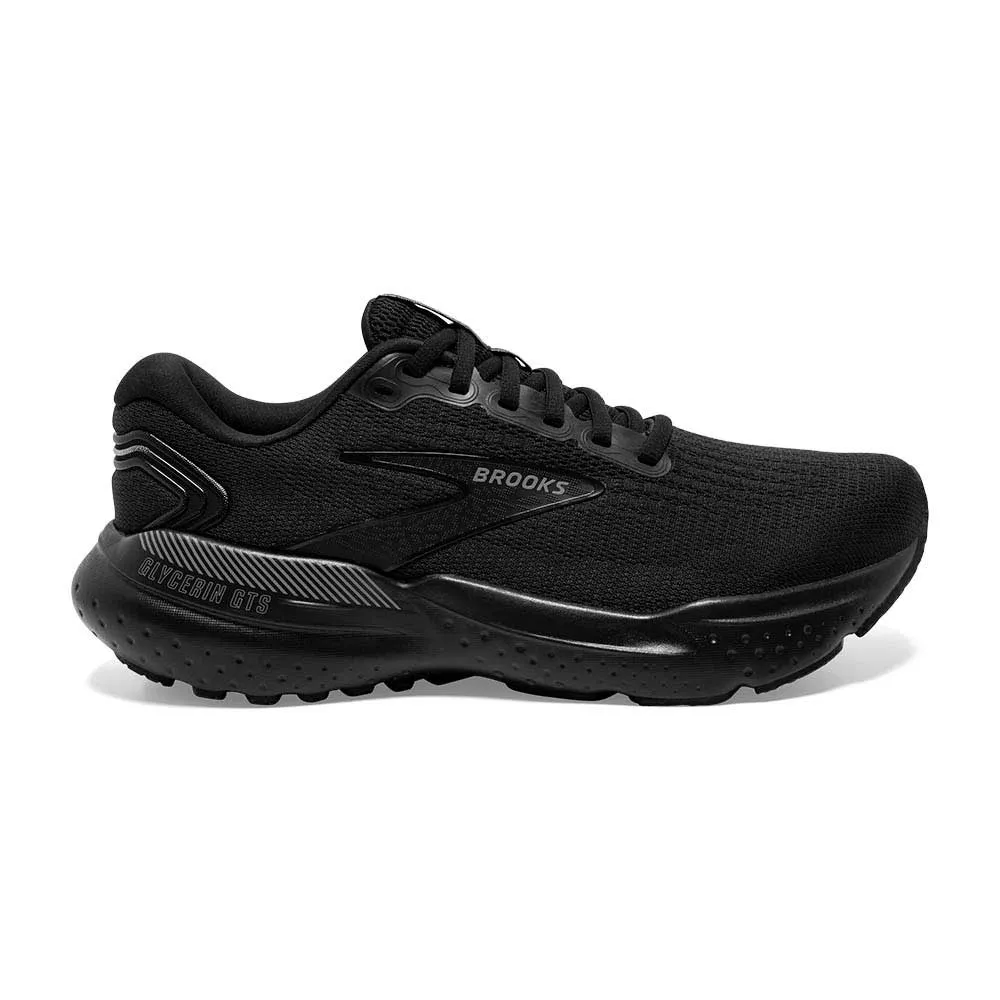 Women's Glycerin GTS 21 Running Shoe - Black/Black/Ebony - Regular (D)