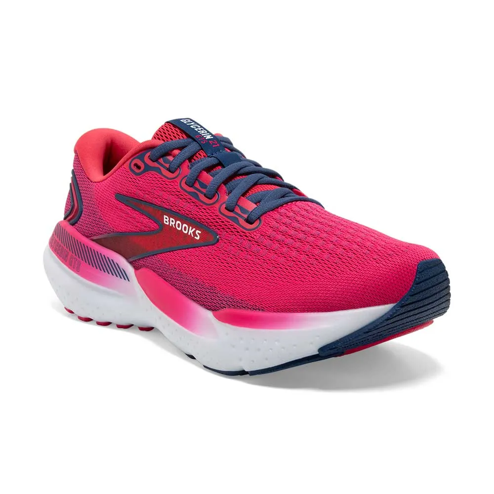 Women's Glycerin GTS 21 Running Shoe - Raspberry/Estate Blue - Regular (B)