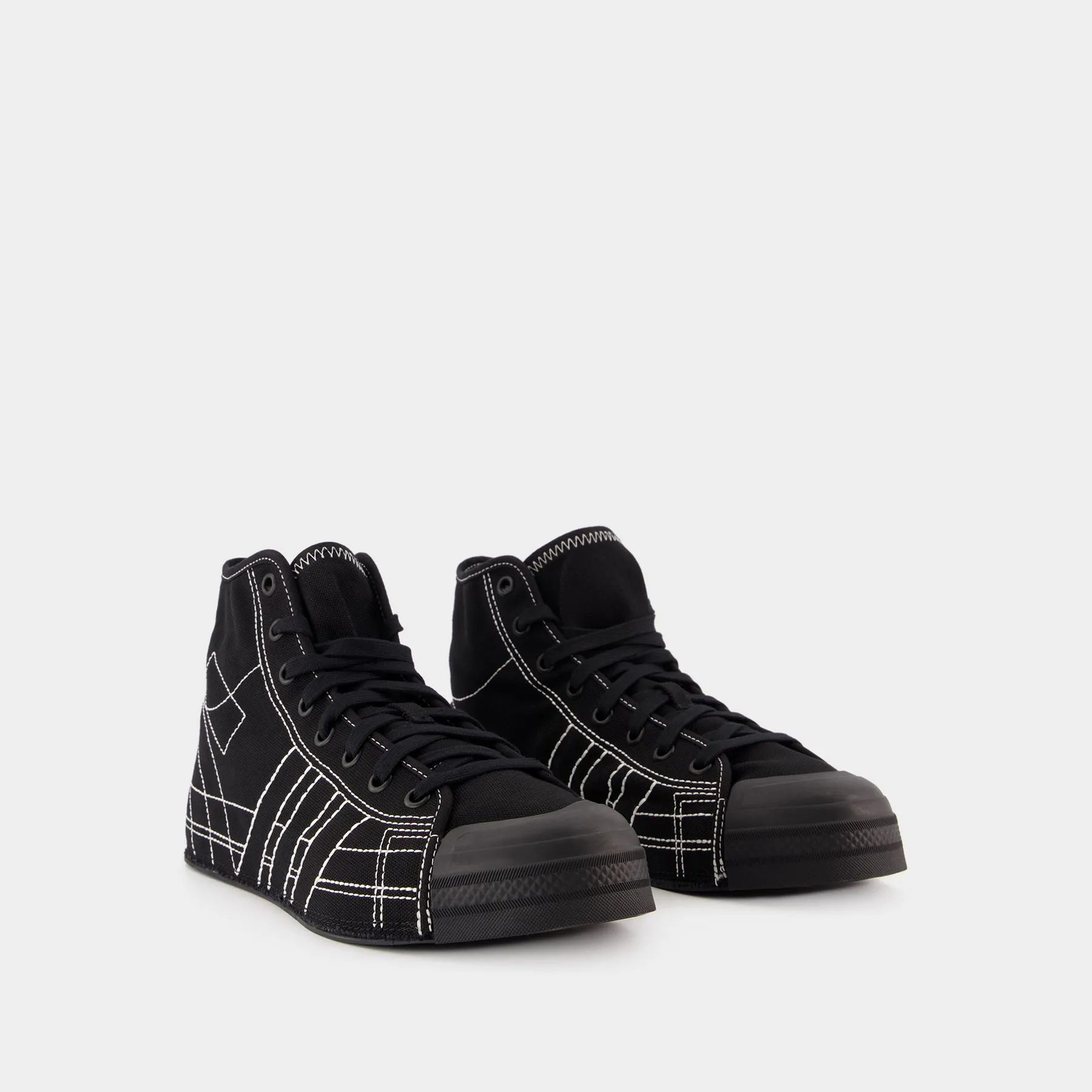 Y-3  Nizza Hi Sneakers - Y-3 - Leather - Black